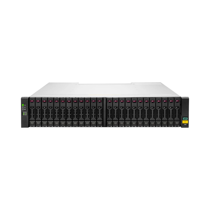 HPE MSA 1060 10GBASE-T iSCSI SFF Storage HPE MSA 1060 Small Form Factor chassis with (2) 2-port 10GBaseT iSCSI Controllers — Being Shipped