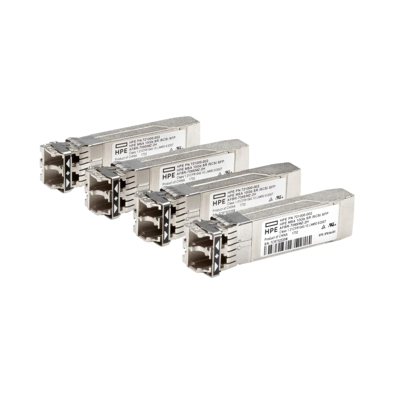 HPE MSA 10Gb Short Range iSCSI SFP+ 4-pack Transceiver — Being Shipped