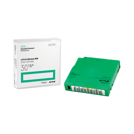 HPE LTO-8 30TB Ultrium Non-Custom Labeled Tape Cartridge (20-Pack) — Being Shipped
