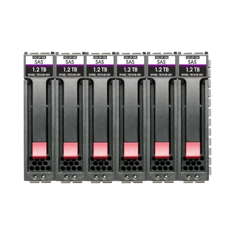 HPE MSA 7.2TB SFF 2.5" SAS 12G 10K M2 Enterprise HDD Bundle (6 Pack) — Being Shipped