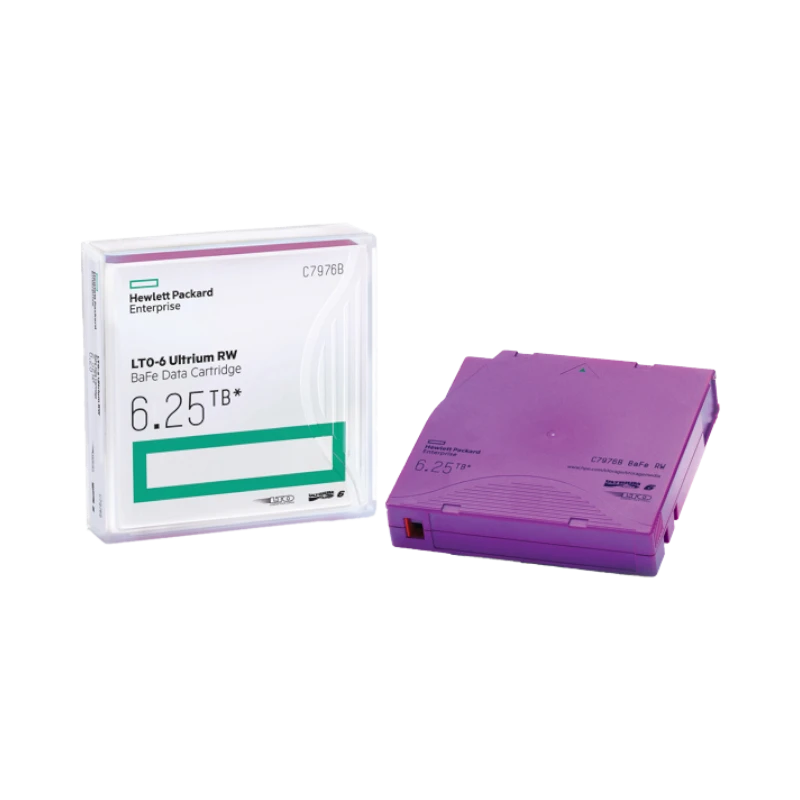 HPE LTO-6 Ultrium 6.25TB BaFe RW Data Cartridge — Being Shipped