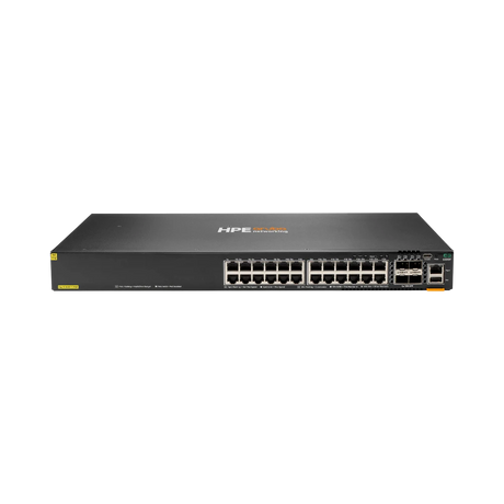 Aruba CX 6200F 24-Port PoE+ Compliant Gigabit Managed Network Switch with SFP (370W) — Being Shipped