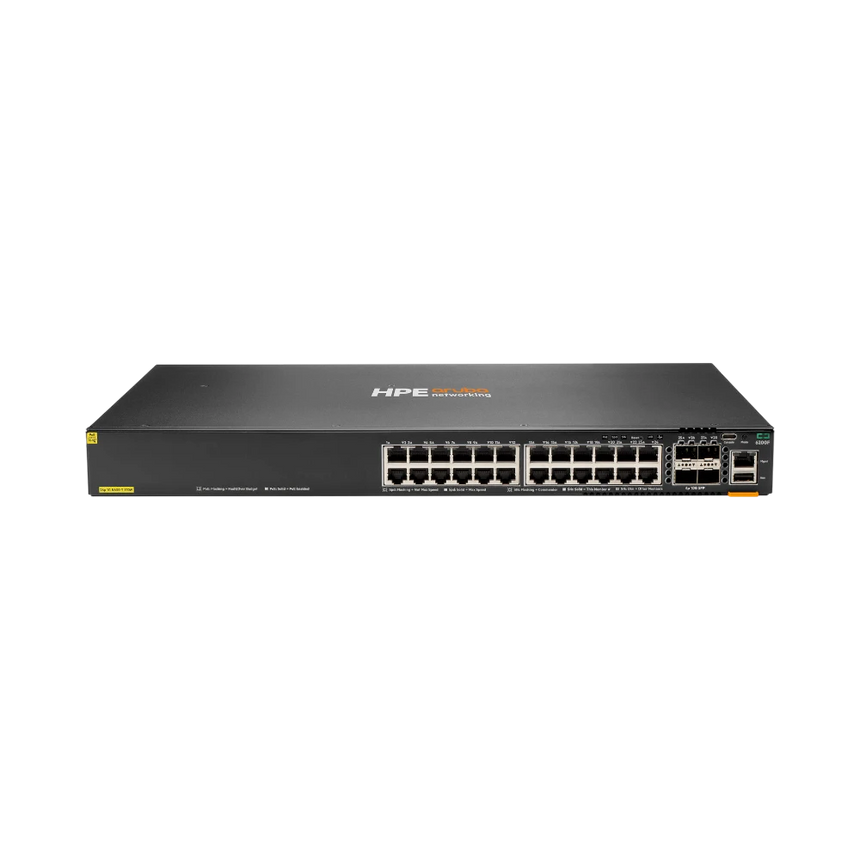 Aruba CX 6200F 24-Port PoE+ Compliant Gigabit Managed Network Switch with SFP (370W) — Being Shipped