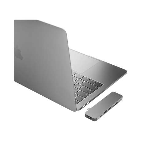 Hyper HyperDrive Solo 2-Port USB 3.1 Gen 1 Type-A Hub with HDMI, USB Type-C, microSD, SD, & 3.5mm Audio (Gray) — Being Shipped