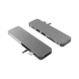 Hyper HyperDrive Solo 2-Port USB 3.1 Gen 1 Type-A Hub with HDMI, USB Type-C, microSD, SD, & 3.5mm Audio (Gray) — Being Shipped