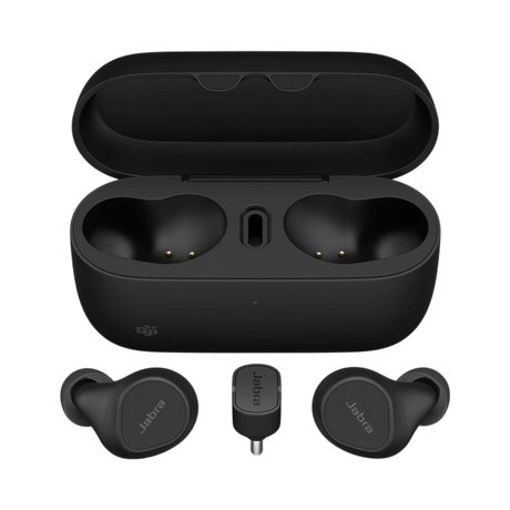 Jabra Evolve2 Buds USB-C MS Earbuds with USB-C Bluetooth Dongle for Microsoft Teams and Wireless Charging Pad — Being Shipped