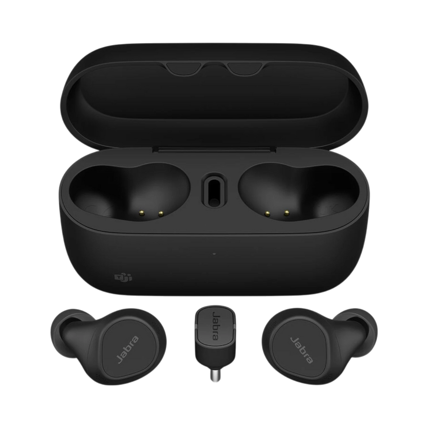 Jabra Evolve2 Buds USB-C MS Earbuds with USB-C Bluetooth Dongle for Microsoft Teams and Wireless Charging Pad — Being Shipped