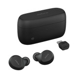 Jabra Evolve2 Buds USB-C MS Earbuds with USB-C Bluetooth Dongle for Microsoft Teams and Wireless Charging Pad — Being Shipped