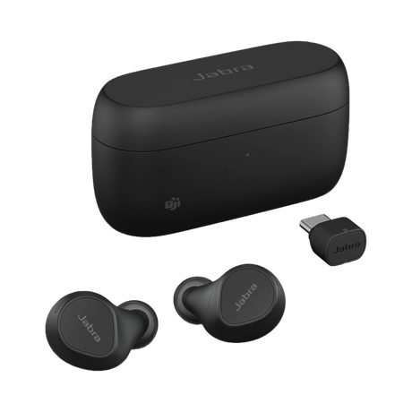 Jabra Evolve2 Buds USB-C MS Earbuds with USB-C Bluetooth Dongle for Microsoft Teams and Wireless Charging Pad — Being Shipped