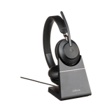 Jabra Evolve2 65 Stereo Wireless On-Ear Headset with Stand (Unified Communication, USB Type-C, Black) — Being Shipped