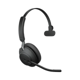 Jabra Evolve2 65 Mono Wireless On-Ear Headset (Microsoft Teams, USB Type-C, Black) — Being Shipped