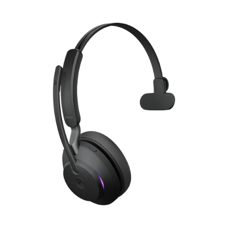 Jabra Evolve2 65 Mono Wireless On-Ear Headset (Microsoft Teams, USB Type-C, Black) — Being Shipped