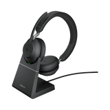Jabra Evolve2 65 Stereo Wireless On-Ear Headset with Stand (Microsoft Teams, USB Type-A, Black) — Being Shipped