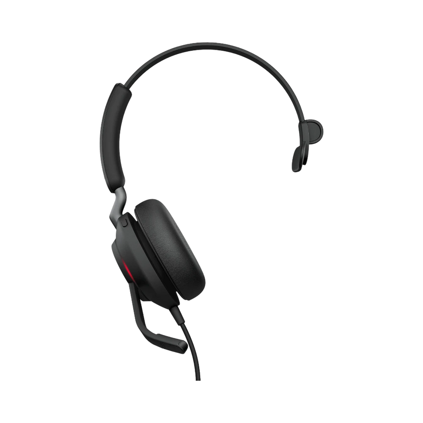 Jabra Evolve2 40 Mono Wired On-Ear Headset (Microsoft Teams, USB Type-C, Black) — Being Shipped