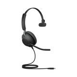 Jabra Evolve2 40 Mono Wired On-Ear Headset (Microsoft Teams, USB Type-C, Black) — Being Shipped