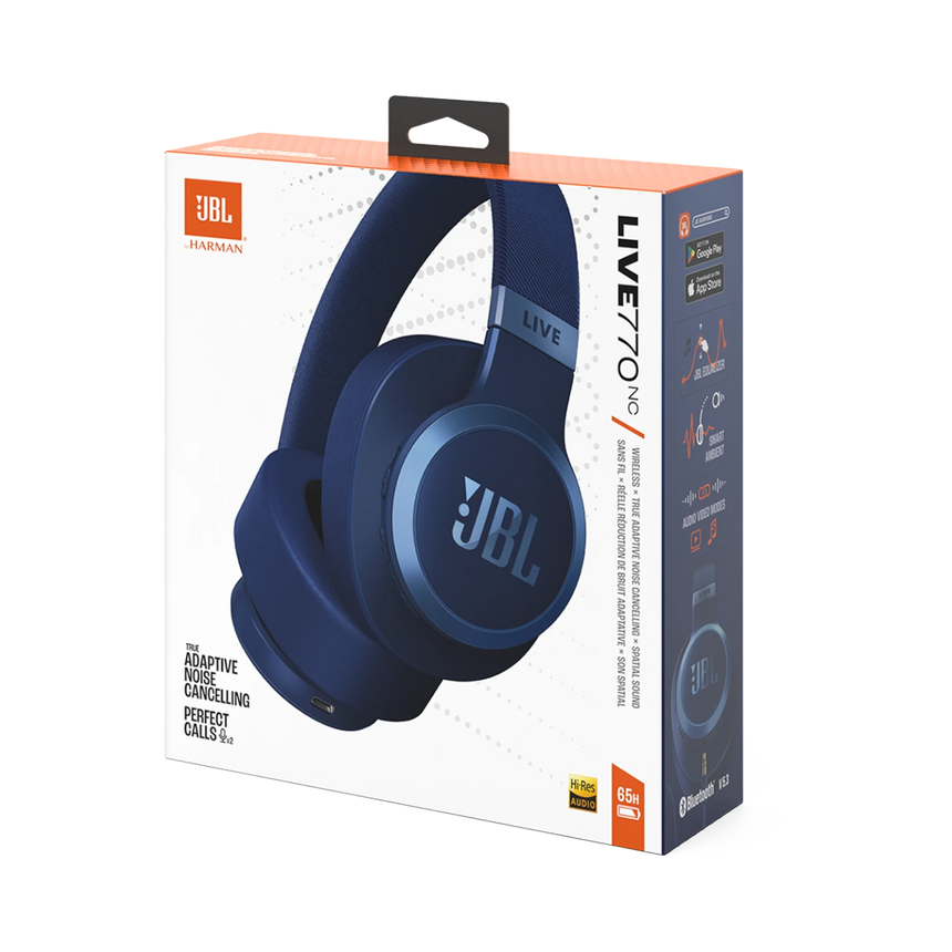 JBL Live 770 NC Over-Ear Noise-Cancelling Headphones (Blue) — Being Shipped