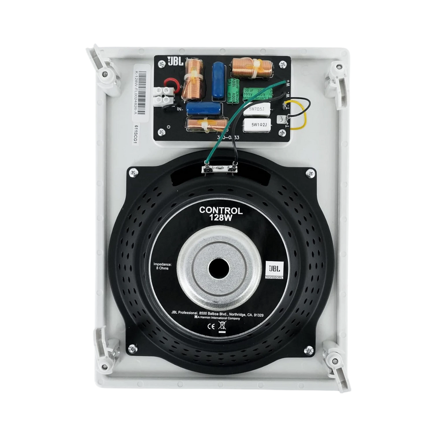JBL Control 128W 8" 2-Way 120W In-Wall 8-Ohm Installation Speakers (Pair, White) — Being Shipped