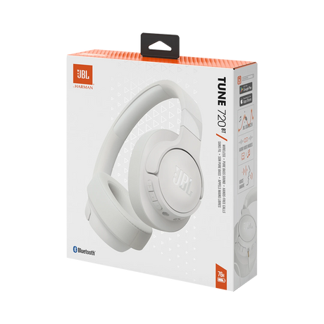 JBL Tune 720BT Over-Ear Wireless Headphones (White) — Being Shipped