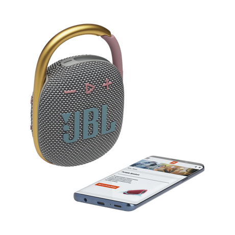 JBL Clip 4 Portable Bluetooth Speaker (Gray) — Being Shipped