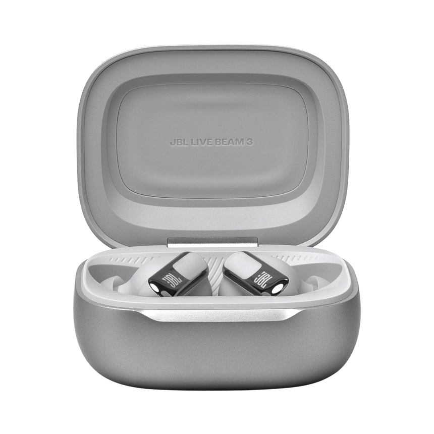 JBL Live Beam 3 Noise-Canceling True Wireless Earbuds (Silver) — Being Shipped
