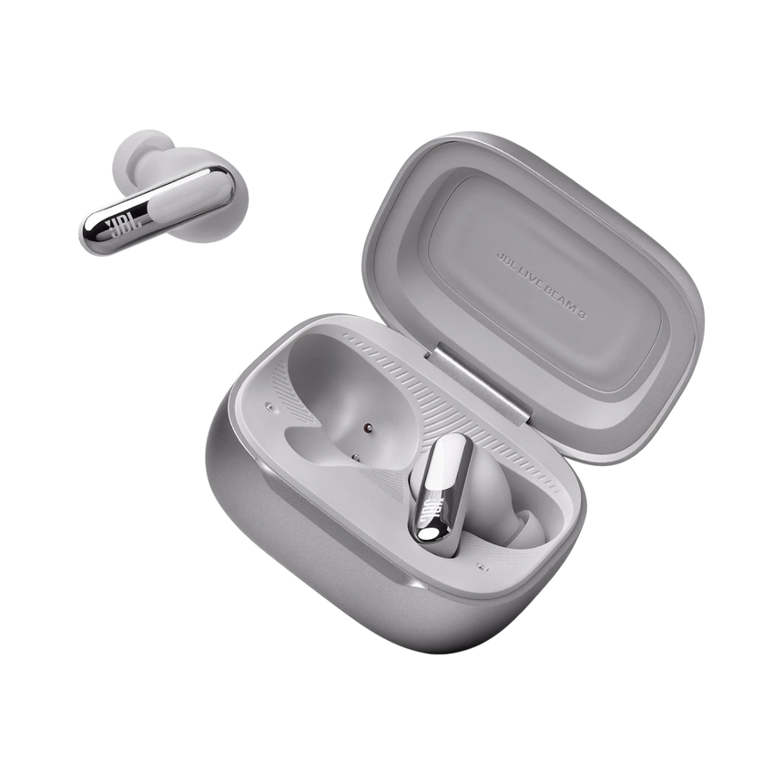 JBL Live Beam 3 Noise-Canceling True Wireless Earbuds (Silver) — Being Shipped
