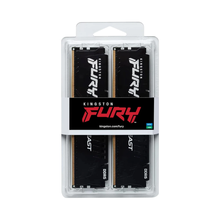 Kingston FURY Beast Black EXPO 64GB DDR5 6400MT/s CL32 Memory Kit (2 x 32GB) — Being Shipped