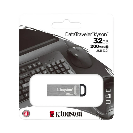 Kingston DataTraveler Kyson Metal High Performance 32GB USB 3.2 Flash Drive — Being Shipped