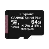 Kingston Canvas Select Plus 64GB UHS-I microSDXC Memory Card — Being Shipped