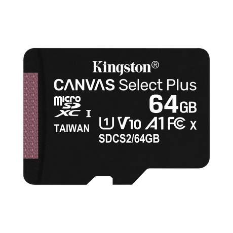Kingston Canvas Select Plus 64GB UHS-I microSDXC Memory Card — Being Shipped