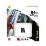 Kingston Canvas Select Plus 64GB UHS-I microSDXC Memory Card — Being Shipped