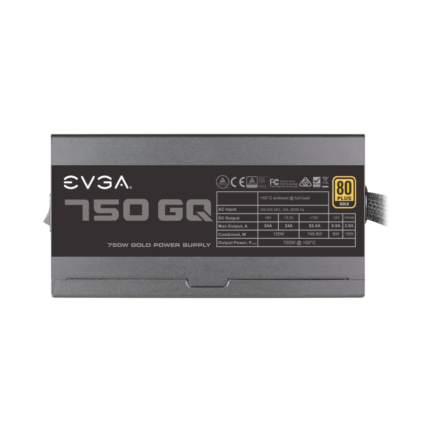 EVGA 750 GQ, 80+ GOLD 750W, Semi Modular, EVGA ECO Mode, 5 Year Warranty, Power Supply — Being Shipped