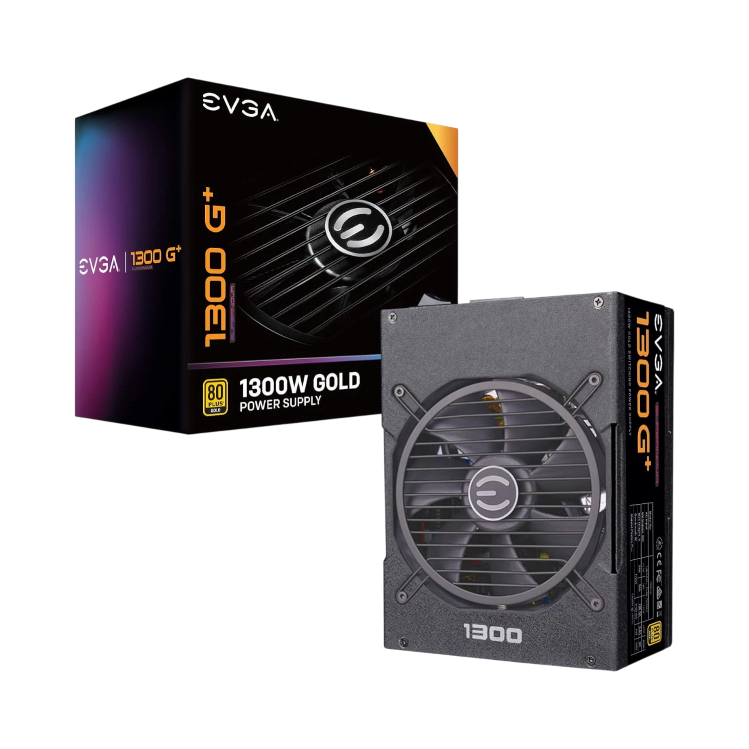 EVGA Supernova 1300 G+, 80+ Gold 1300W, Fully Modular, 10 Year Warranty, Includes Free Power On Self Tester, Power Supply — Being Shipped
