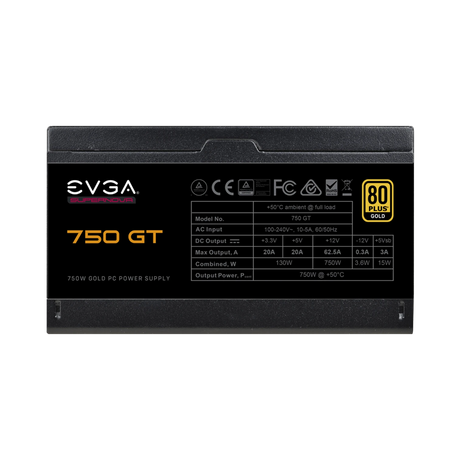 EVGA SuperNOVA 750 GT 750 Watt 80 Plus Gold ATX Fully Modular Power Supply — Being Shipped