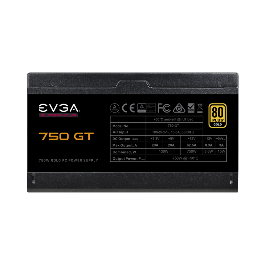 EVGA SuperNOVA 750 GT 750 Watt 80 Plus Gold ATX Fully Modular Power Supply — Being Shipped