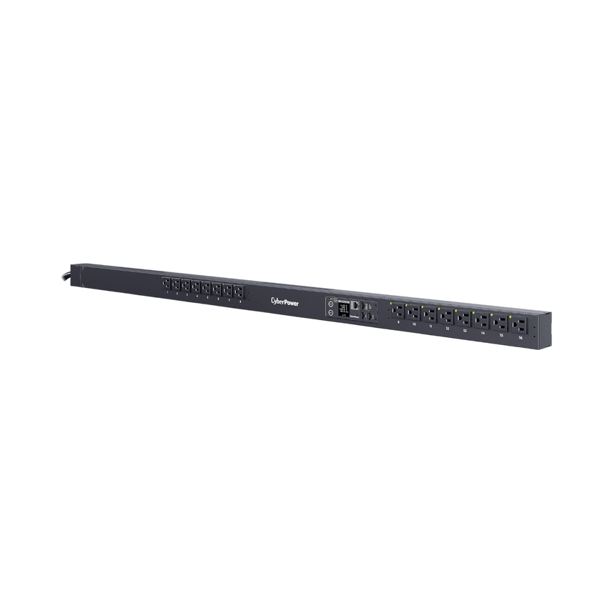CyberPower PDU41116 Switched PDU, 100-120V/15A, 16 Outlets, 0U Rackmount — Being Shipped