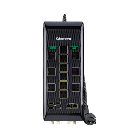 CyberPower PBJ5UC Advanced 12 Outlet Surge Protector with USB — Being Shipped