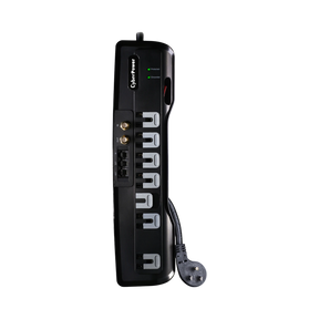 CyberPower CSHT706TC Home Theater Surge Protector + TEL Protection, 1950J/125V, 7 Outlets, 6ft Power Cord — Being Shipped