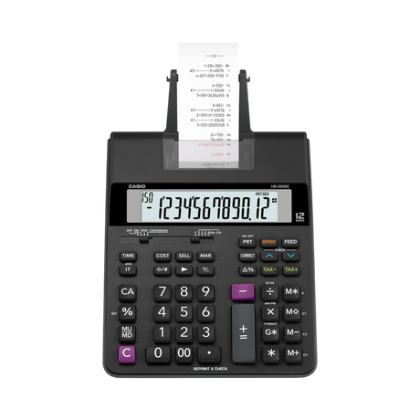 Casio HR-200RC, Mini-Desktop Printing Calculator — Being Shipped