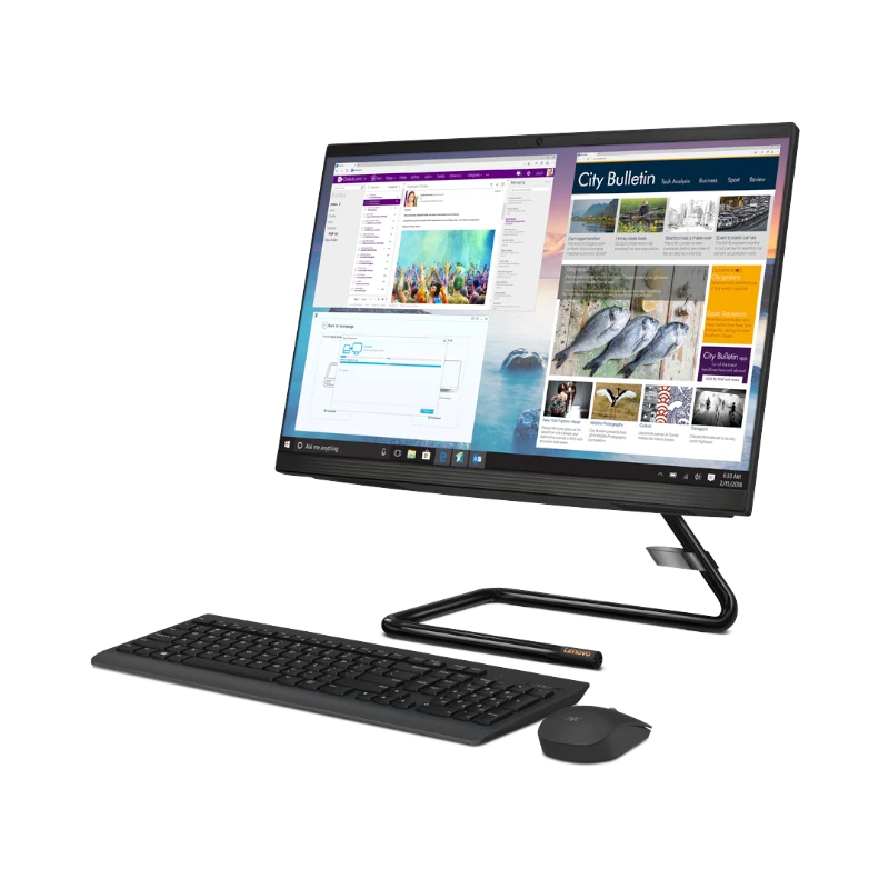 Lenovo IdeaCentre AIO 3i 24" All-in-One Computer, Intel Core i3-10100T, 8GB RAM, 1TB HDD + 256GB SSD — Being Shipped