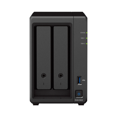 Synology DVA1622 16-Channel 2-Bay Deep Learning NVR (No HDD) — Being Shipped