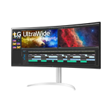 LG 38BP85C-W 37.5" 21:9 60Hz FreeSync 4K IPS Curved Monitor (Black & White) — Being Shipped