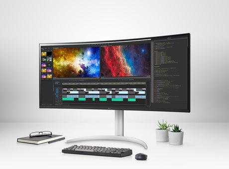 LG 38BP85C-W 37.5" 21:9 60Hz FreeSync 4K IPS Curved Monitor (Black & White) — Being Shipped