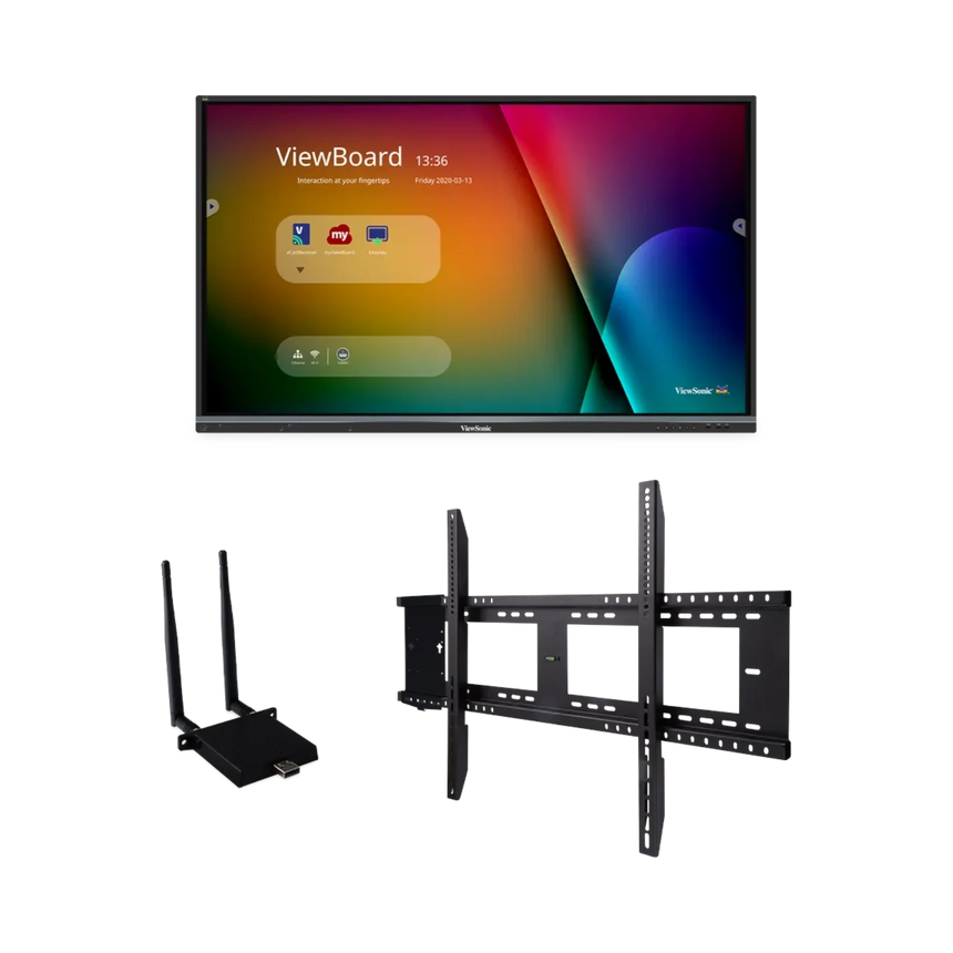 ViewSonic ViewBoard 65" 4K UHD Interactive Display with Wi-Fi Module & Wall Mount Kit — Being Shipped