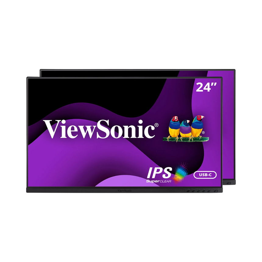 ViewSonic VG2455_56a_H2 23.8" 16:9 IPS Monitor (2-Pack, Without Stands) — Being Shipped
