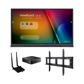 ViewSonic IFP6552-1C-C1 65" UHD 4K ViewBoard Interactive Flat Panel Bundle with Chromebox, Wi-Fi Module & Wall Mount — Being Shipped