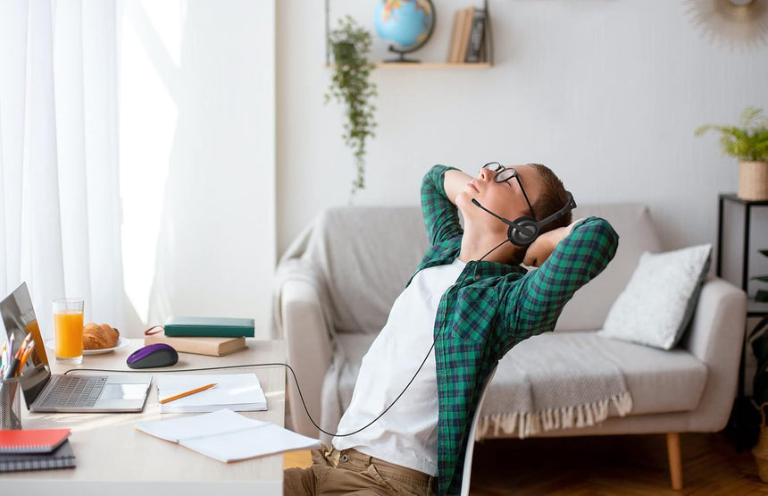 Logitech H111 For EDU Wired 3.5mm Stereo Computer On Ear Headset — Being Shipped