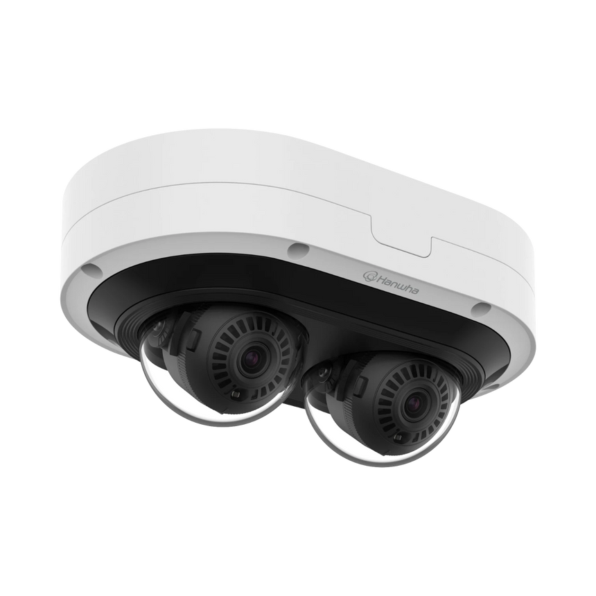 Hanwha Vision PNM-12082RVD 6MP 2-Sensor Outdoor Multidirectional Network Dome Camera with Night Vision — Being Shipped