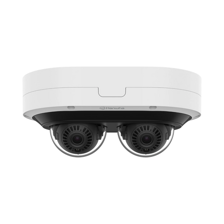 Hanwha Vision PNM-12082RVD 6MP 2-Sensor Outdoor Multidirectional Network Dome Camera with Night Vision — Being Shipped