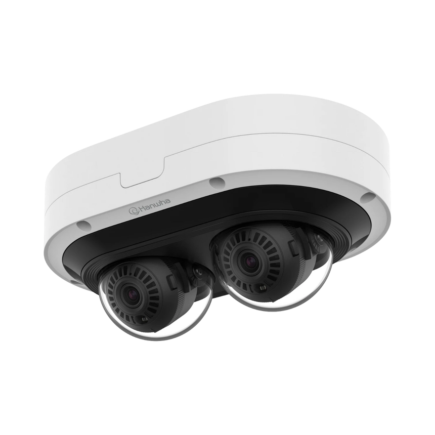 Hanwha Vision PNM-12082RVD 6MP 2-Sensor Outdoor Multidirectional Network Dome Camera with Night Vision — Being Shipped