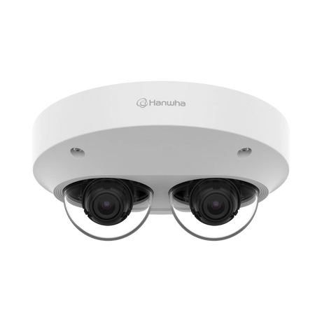 Hanwha Vision PNM-7002VD 2MP 2-Sensor Outdoor Multidirectional Network Dome Camera (No Lens) — Being Shipped